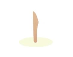 PK05-PK06 | 100% Compostable FSC Paper Knife, FSC Paperboard
