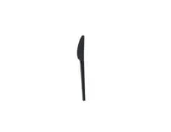 E1601B | 6'' Black CPLA Knife, Compostable