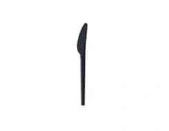 P1501B | 6.5'' Black Heavy Duty CPLA Knife, Compostable