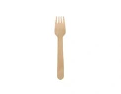 WF65 | 6.5’’ Disposable Wooden Fork, Compostable