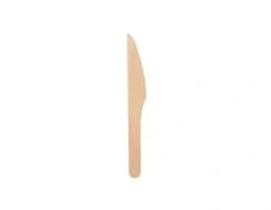 WK65 | 6.5'' Disposable Wooden Knife, Compostable