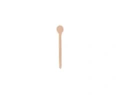 WSD100 | 4’’ Disposable Wooden Disc Top Cocktail Stirrer, Compostable