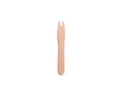 180551 | 5.5''  Disposable Wooden Fruit Pick / Chip Fork, Compostable