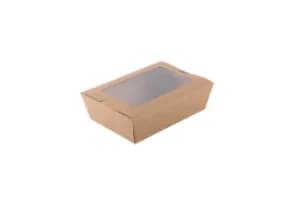 TB1500W | 1500 ml Kraft Paper Salad Box with Window
