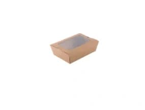 TB500W | 500 ml Kraft Paper Salad Box with Window