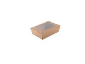 TB700W | 700 ml Kraft Salad Box with Window