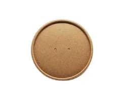 SCP118 | Dia. 118 mm Kraft Paper Lid for 16 / 26 / 32 oz Soup Cup