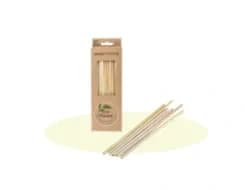 WS100 | 100% Compostable Natural Wheat Straws, Retail Paper Box 100CT