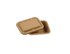 1206 | 400 ml Bagasse Box with Lid