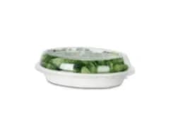 L066D | PET Dome Lid for 18 oz Oval Bowl