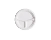 P012 | 9'' 3-Compartment Bagasse Plate