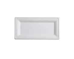 P037 | 10″ x 5″ Bagasse Rectangle Plate
