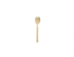 BC45 | 4.5″ Disposable Bamboo Spork, Compostable