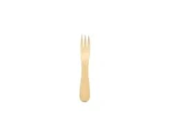 BF13 | 4.5″ Disposable Bamboo Dessert Fork, Compostable