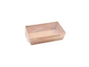 16500 | 500 ml Kraft Paper Salad Box with PET Lid